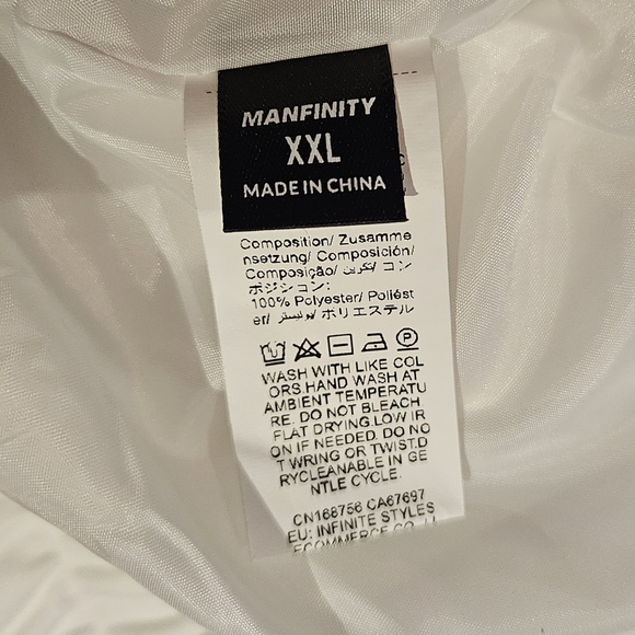 Mafinity Mens White Casual Elastic Waist Shorts size XXL - Picture 5 of 6